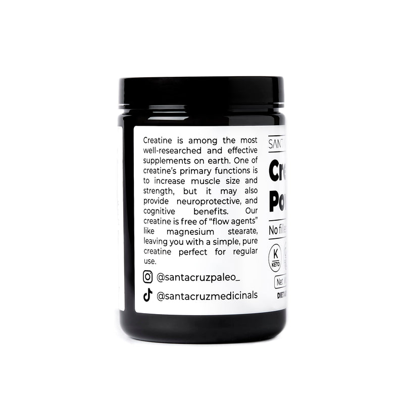 Santa Cruz Paleo Creatine Monohydrate Powder – Unflavored, 80 Servings, 400 g