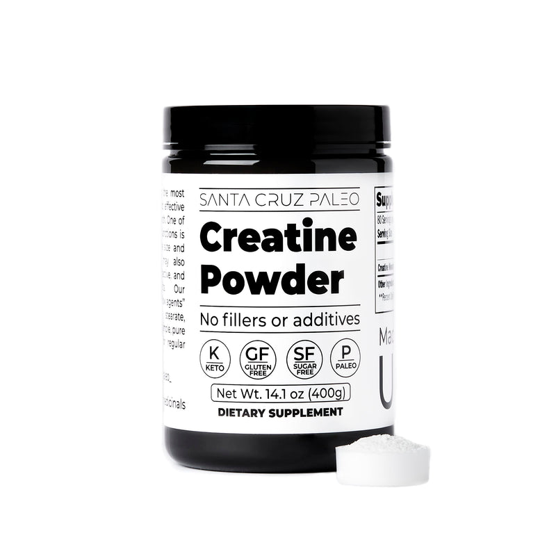 Santa Cruz Paleo Creatine Monohydrate Powder – Unflavored, 80 Servings, 400 g