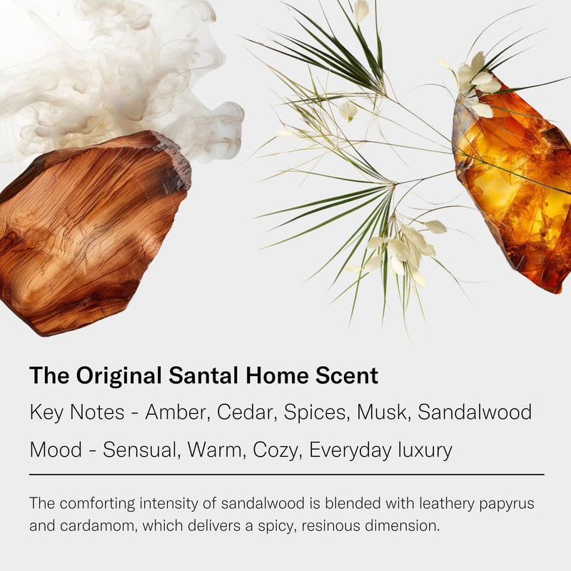 AromaTech Santal Essential Oil Blend – Luxury Hotel Inspired Aromatherapy for Ultrasonic Diffusers & Nebulizers (0.3 fl oz / 10 mL)