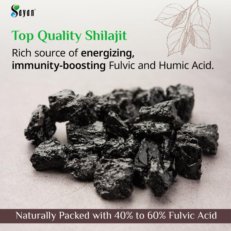 Sayan Pure Altai Shilajit Resin 30g | 4-Month Supply | Organic Fulvic Acid