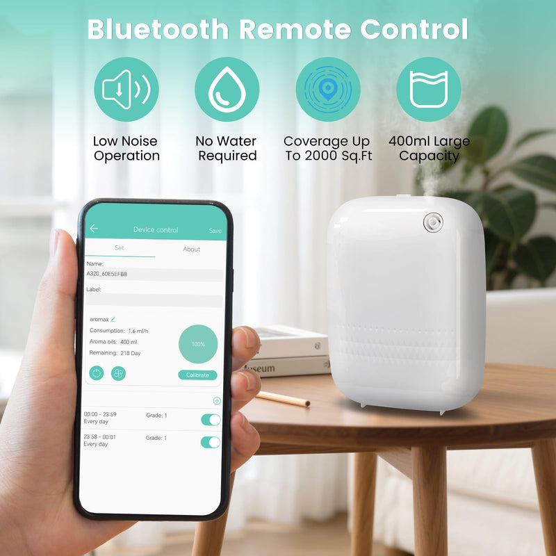 2025 Upgraded Bluetooth Scent Air Machine – 2000 Sq Ft, 400ML Capacity