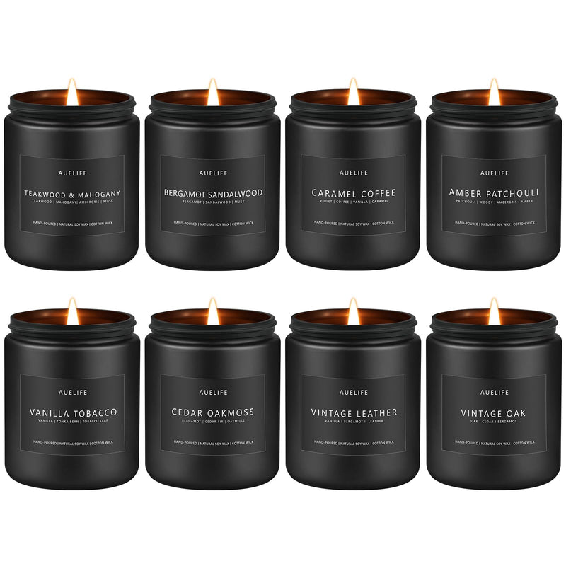 Scented Candles Set – 8 Pack Soy Jar Candles for Home & Aromatherapy Gifts