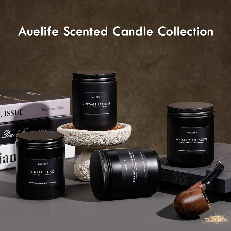 Scented Candles Set for Men – 4-Pack Soy Candles Gift