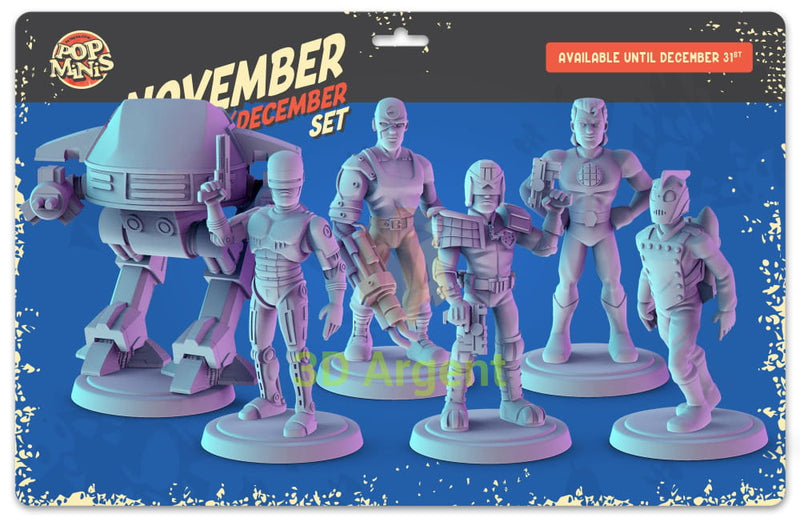 Sci-Fi Action Heroes Figures compatible D&D DragonLance Miniatures Pop Minis