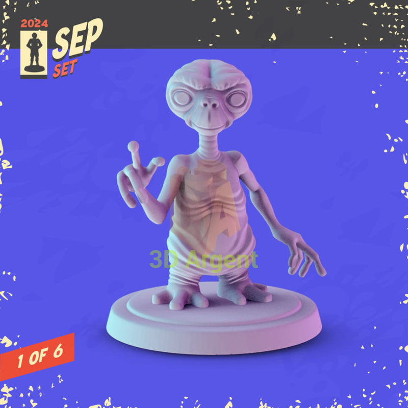 Sci-Fi Alien Icons Figures compatible D&D DragonLance Miniatures Pop Minis