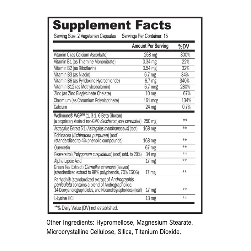 ScimeraMD Scimune Immune Support with Zinc, Quercetin, Echinacea & Wellmune Beta Glucan – 30 CT