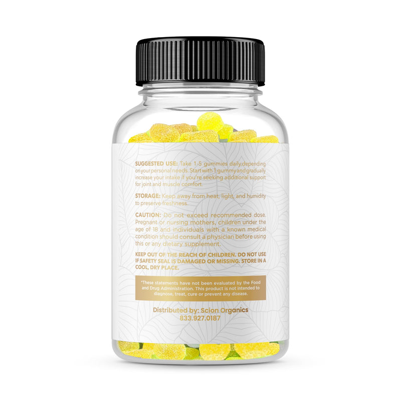 Scion Organics Hemp Gummies – Joint Health, Raspberry Flavor | 30 Gummies, 2 Pack