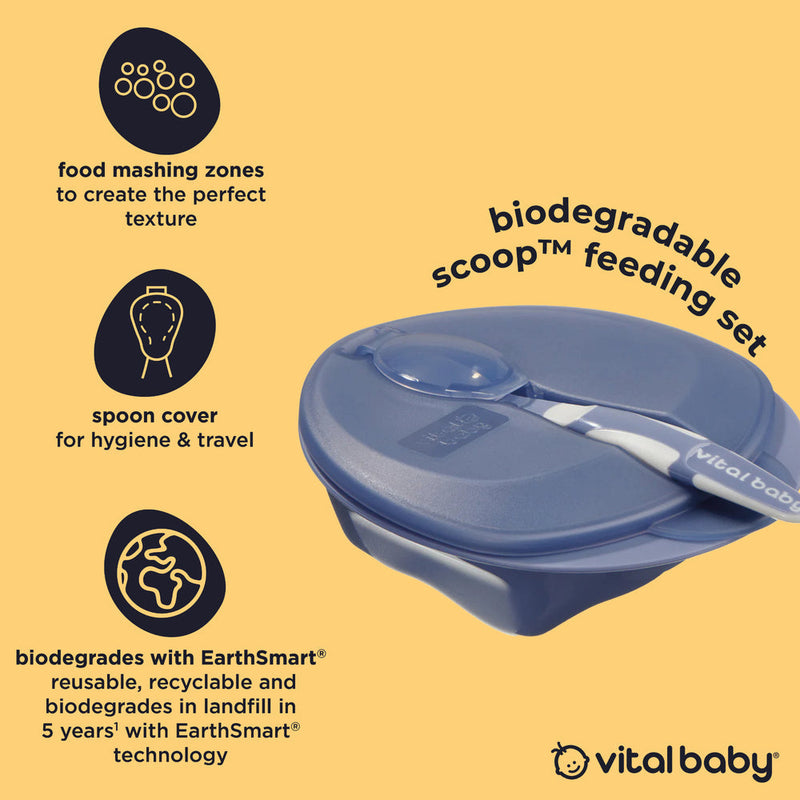 Vital Baby Scoop Travel Feeding Set - Natural Berry