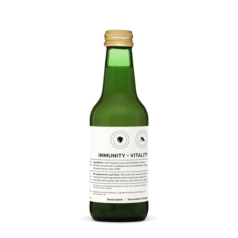 100% Organic Sea Buckthorn Juice 8.5 fl oz – Immune Support & Energy