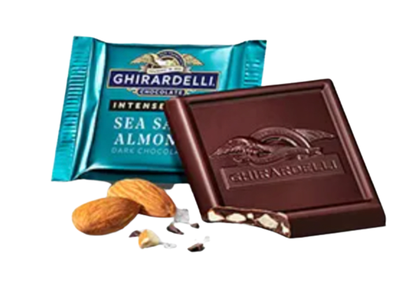 Ghirardelli Intense Sea Salt Almond Dark Chocolate Squares