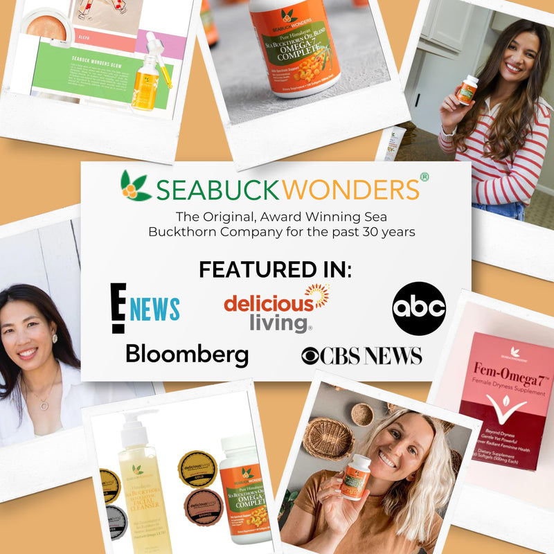 SeabuckWonders Organic Sea Buckthorn Oil Softgels – Omega-7, 120 Count, 1000mg