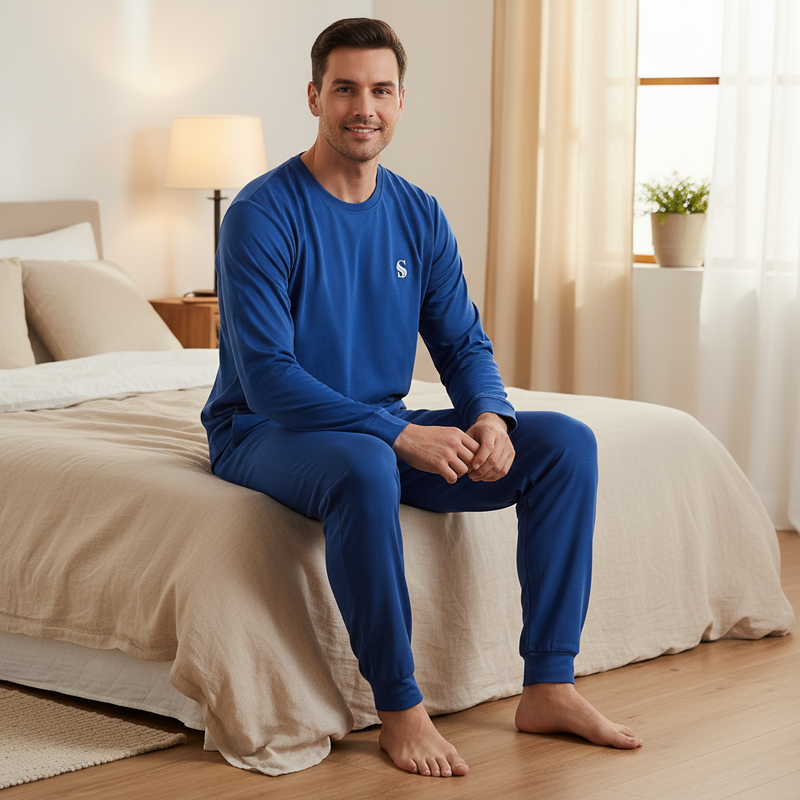 Men's Premium Brushed Fabric Loungewear Set Elevate Your Comfort