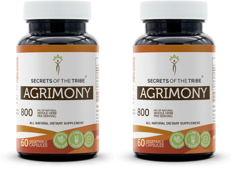Secrets of the Tribe Agrimony 60 Capsules – 800 mg | Dried Herb