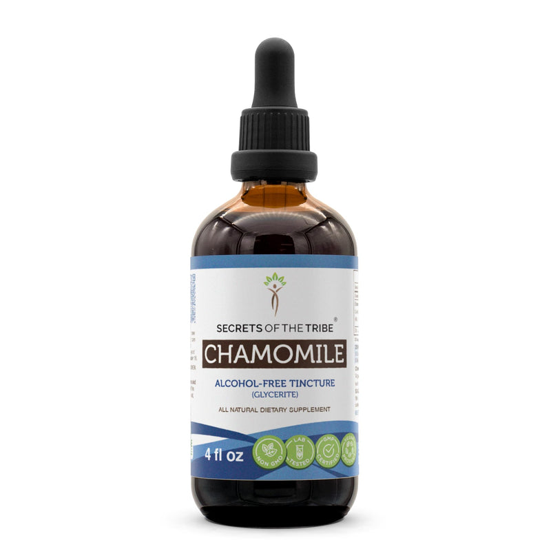Secrets of the Tribe Chamomile Alcohol-Free Liquid Extract – 4 FL OZ