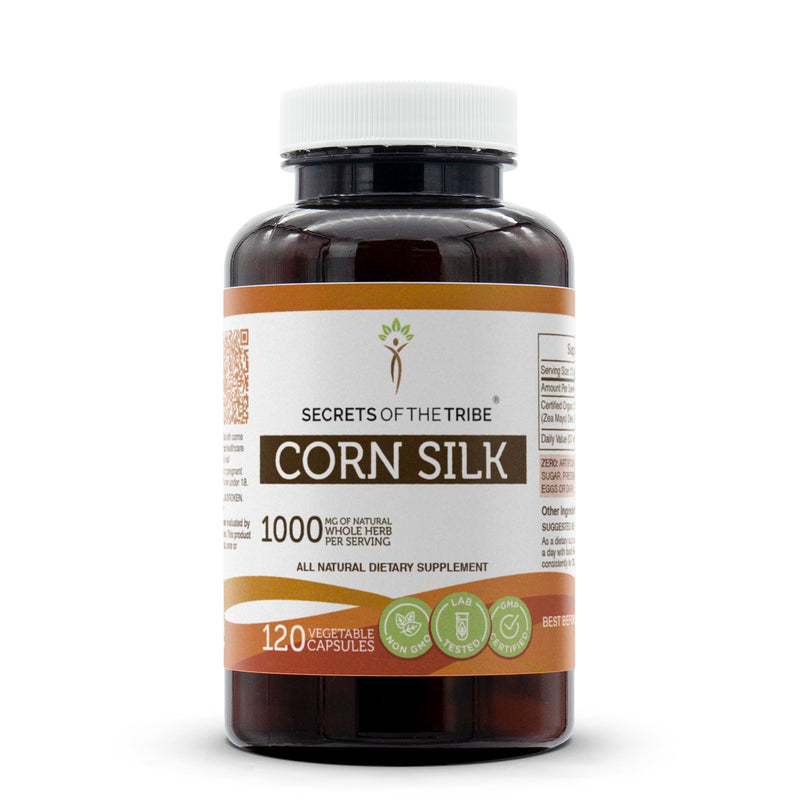Secrets of the Tribe Corn Silk – 120 Capsules, 1000 mg Zea Mays Dried Silk