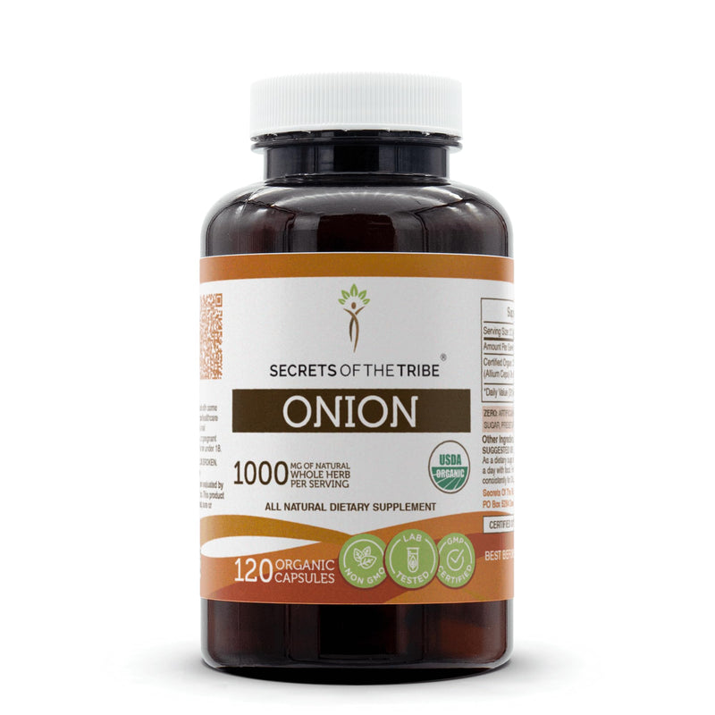 Secrets of the Tribe Onion USDA Organic - 120 Vegetarian Capsules