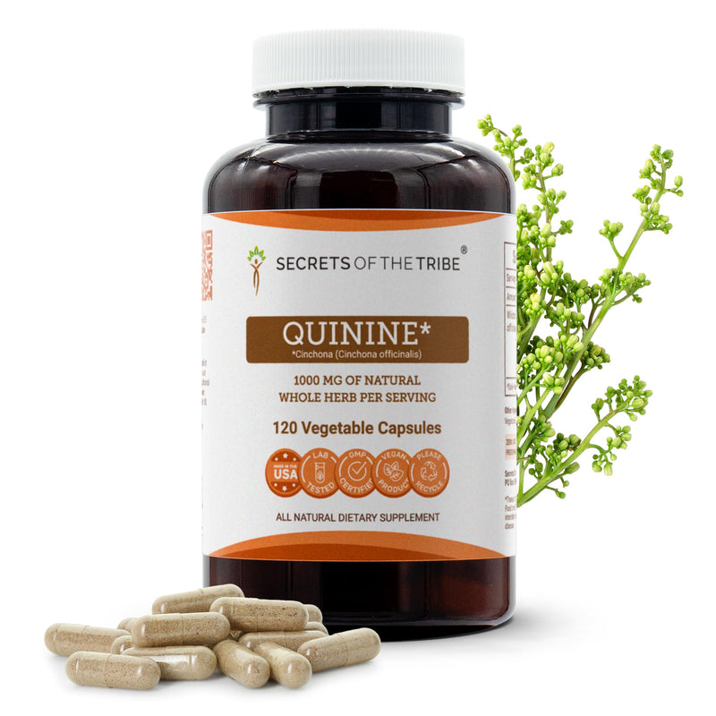 Secrets of the Tribe Quinine Capsules 1000 mg - Leg Cramp Support (120 Caps)