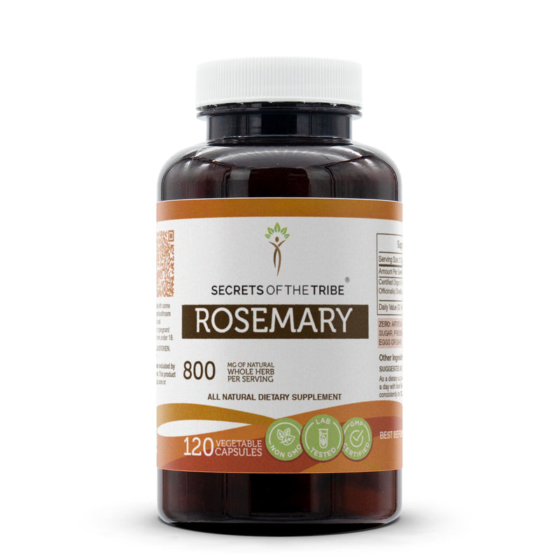 Secrets of the Tribe Rosemary 120 Capsules – 800 mg per Serving | Rosmarinus Officinalis