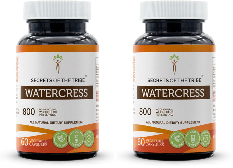 Secrets of the Tribe Watercress – 60 Capsules (800 mg) Pack of 2