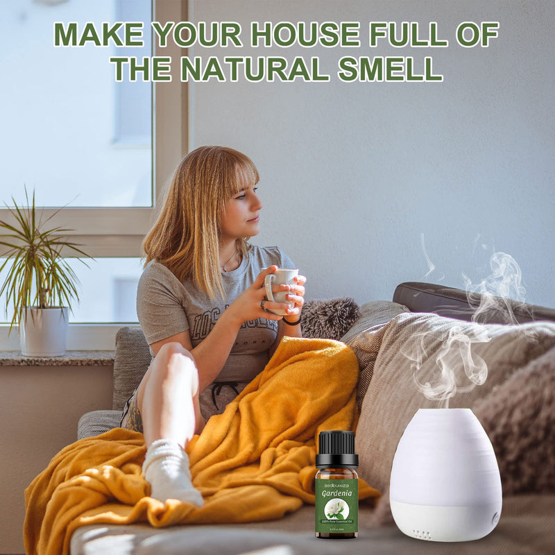Sedbuwza Gardenia Essential Oil - Pure Organic Gardenia Fragrance for Diffusers