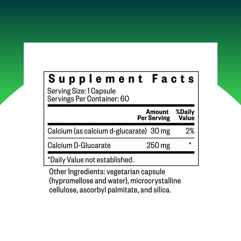 Seeking Health Calcium D-Glucarate – Gut Health, Liver Support & Metabolism (60 Capsules)