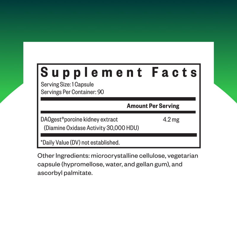 Seeking Health DAO Enzyme – Histamine Digest DAO2 Enzyme for Histamine Intolerance | 90 Capsules