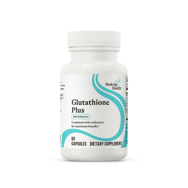Seeking Health Glutathione Plus – 100 mg S-Acetyl-L Glutathione with Cofactors | Immune & Detox Support | 60 Capsules