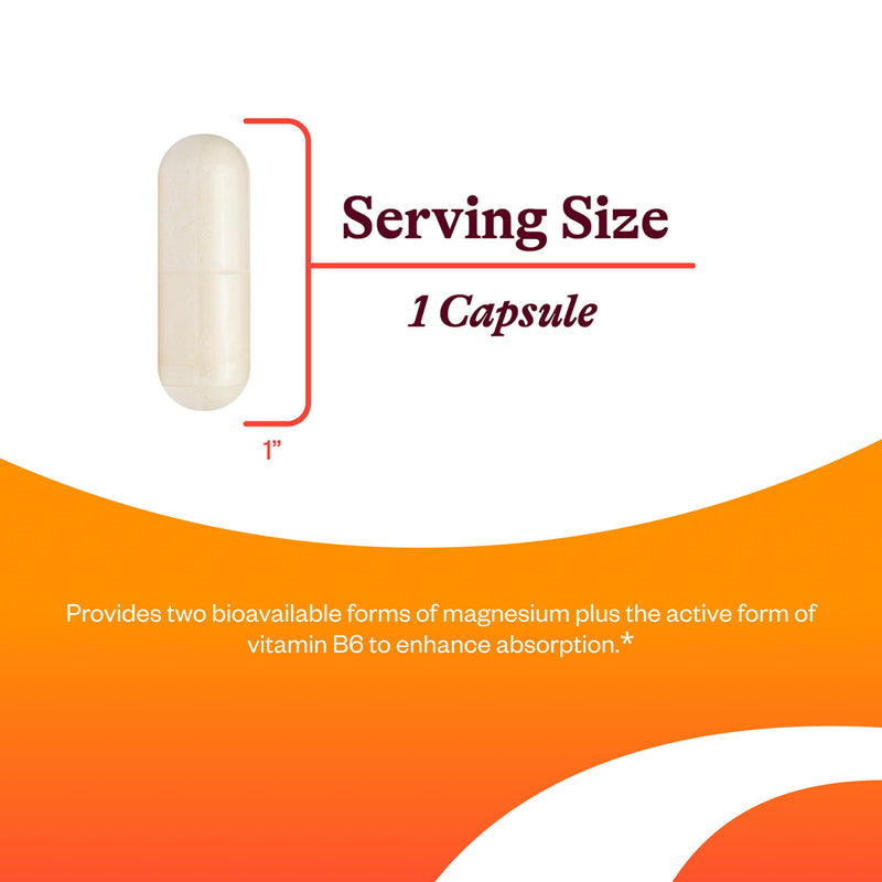Seeking Health Magnesium Plus - Mg Malate & Glycinate with Vitamin B6 - 100 Capsules