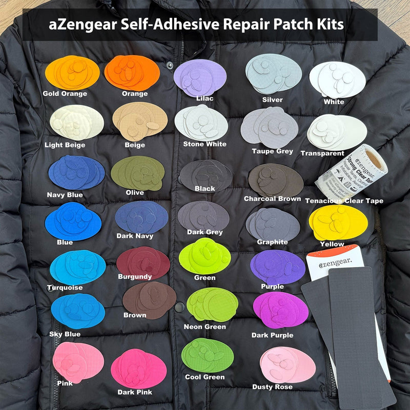 Clear Tenacious Waterproof Tape, Patch Repair Kit for Tents, Jackets, Inflatables, PVC, Shoes