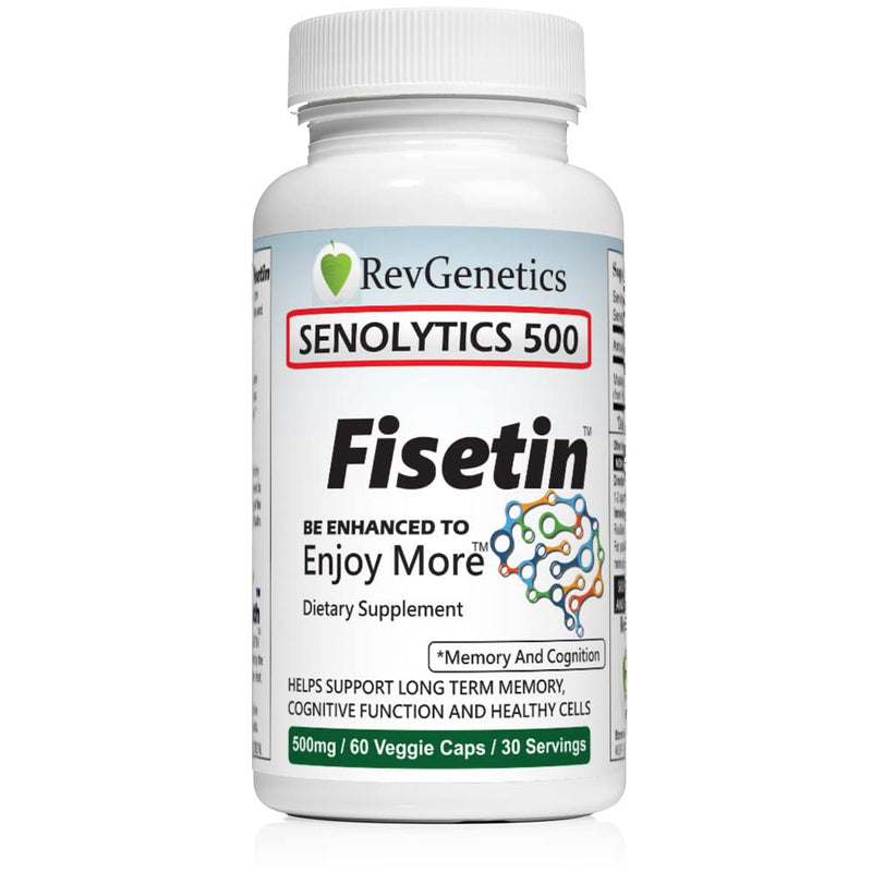 SENOLYTICS 500: Fisetin 500 mg | Premium Senolytic Supplement