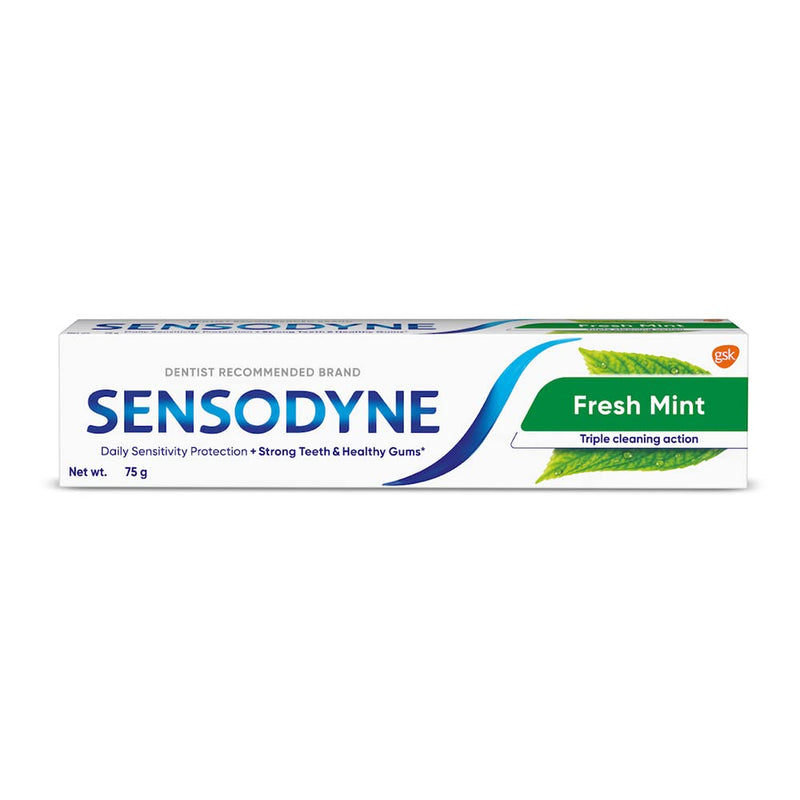 Sensodyne Fresh Mint Toothpaste 75g – Sensitive Teeth & Fresh Breath