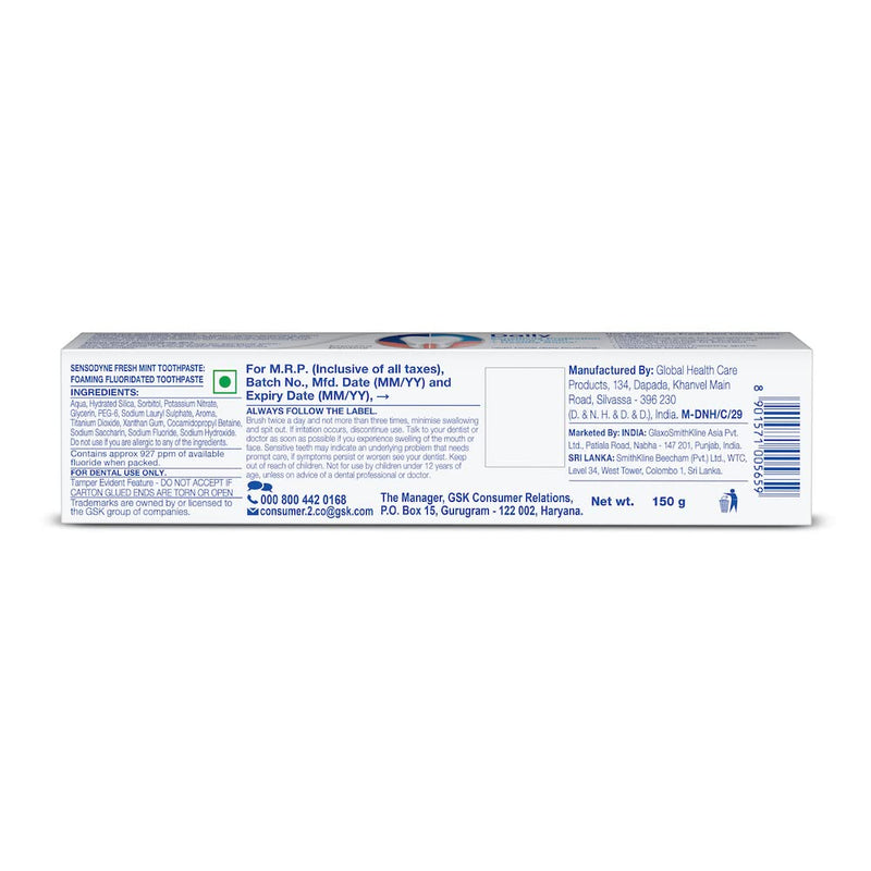 Sensodyne Sensitive Toothpaste - 150g (Fresh Mint)