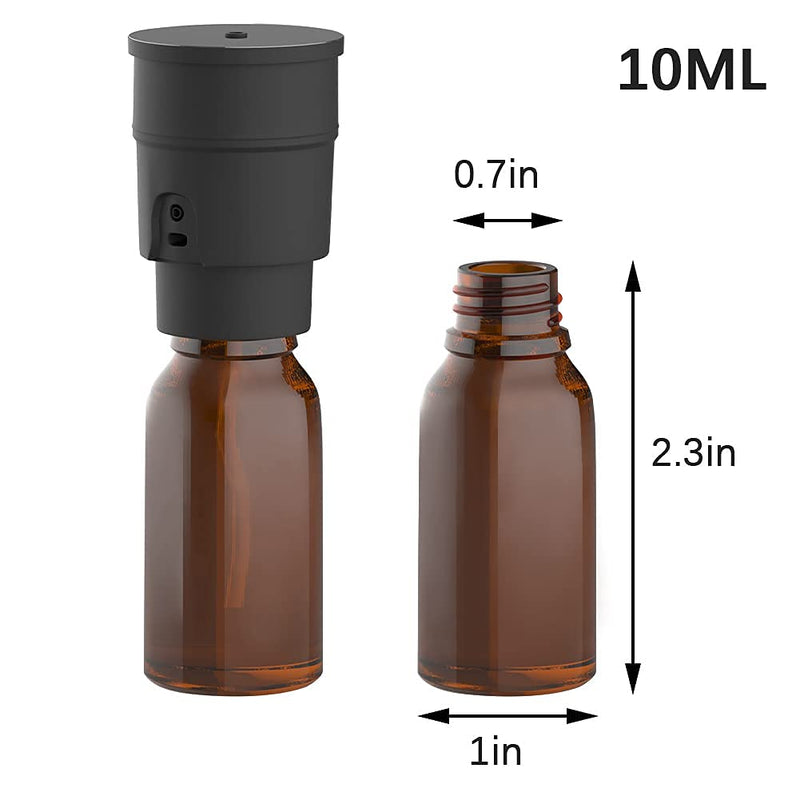 Sentiment Diffuser - Portable Waterless Diffuser for Home, Car & Office | 3 Mist Levels, 1/2/3H Timers, Cordless (Black)