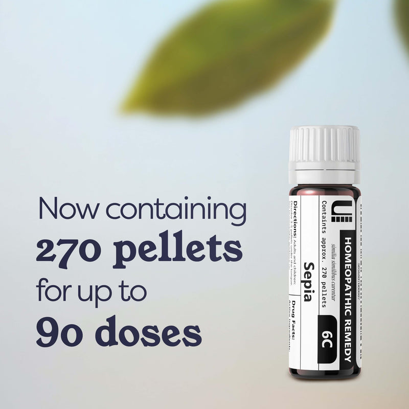 Sepia 6C Homeopathic Remedy - 270 Pellets (90 Doses) | Lactose-Free