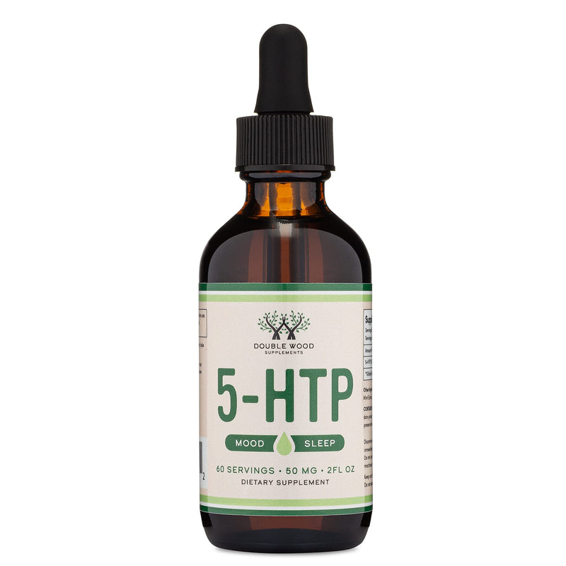 5-HTP Liquid Drops – 60 Servings of 50mg 99%+ 5-HTP | Serotonin Support by Double Wood