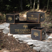 SET 4 BLACK WOODEN CRATES - InStock
