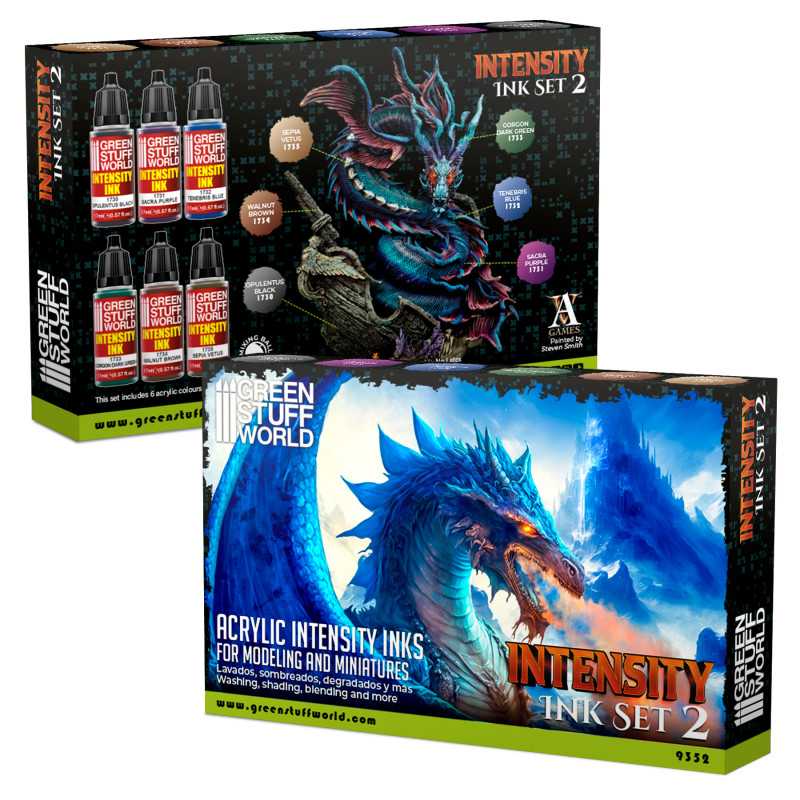 Green Stuff World - Set x6 Intensity Inks - Set 2