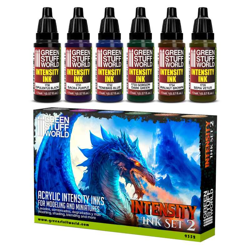 Green Stuff World - Set x6 Intensity Inks - Set 2