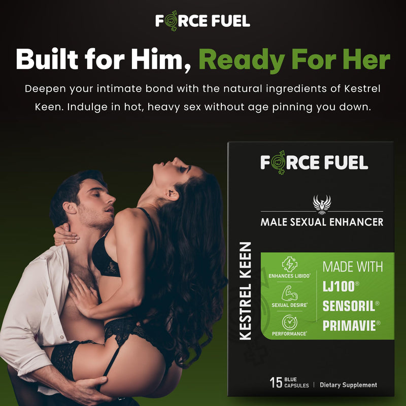 Sex Pills for Men – Last Longer in Bed and Enhance Erection Sensitivity – Includes Lab-Tested LJ100 Tongkat Ali, Sensoril Ashwagandha & PrimaVie Shilajit – 15 Caps for Men Aged 20-60 – Kestrel Keen