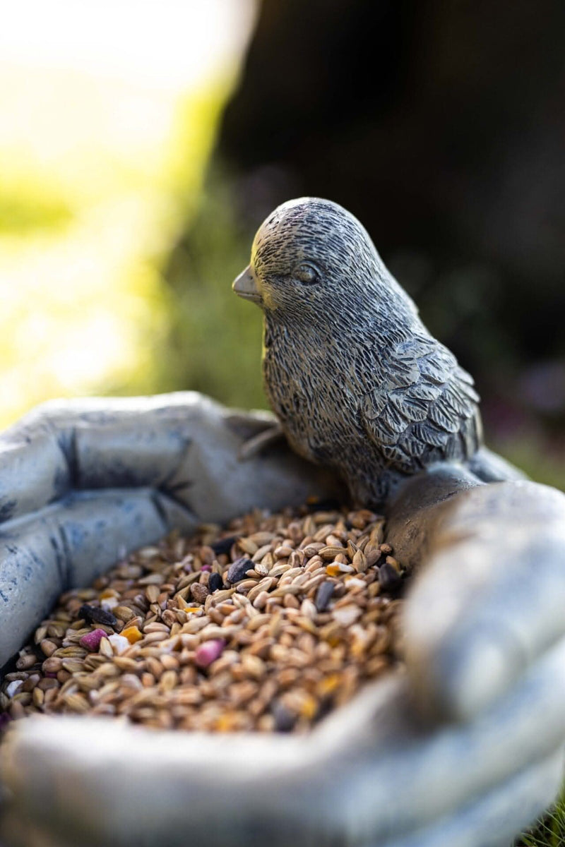 Decorative Stone Effect Bird Bath Bird Feeder Garden Ornament