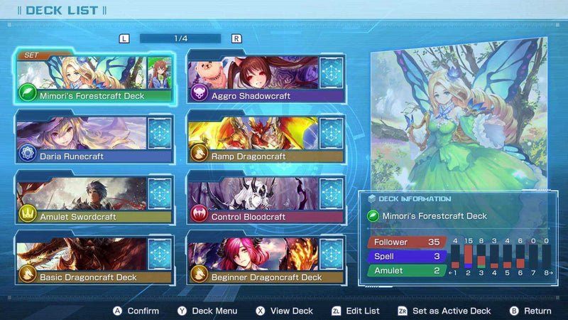 Shadowverse Champion's Battle Nintendo Switch
