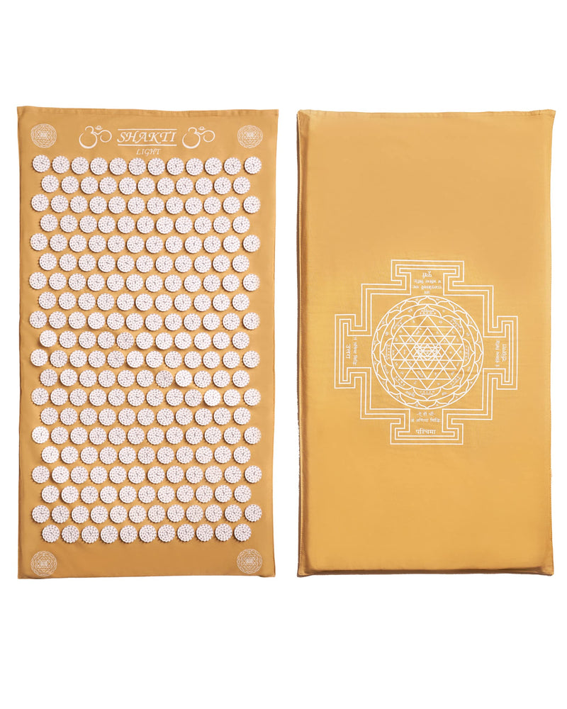 ShaktiMat Classic Acupressure Mat, Yellow – Light Intensity | Relieves Stress & Tension, Promotes Relaxation & Focus | Similar to Acupuncture, No Needles Required | FSA/HSA Eligible