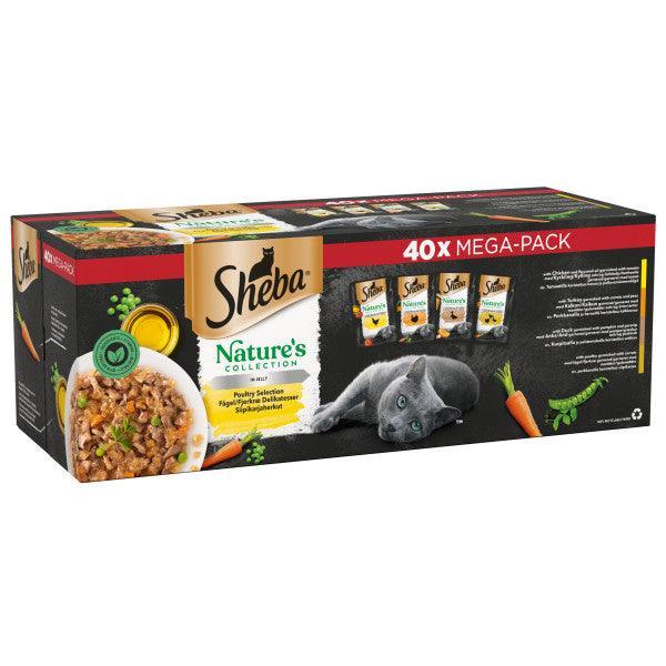 Sheba Nature's Collection Poultry Selection in Jelly Pouches 85g x 40