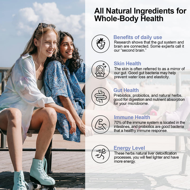 Probiotics for Women and Men – 300B CFU, 24 Strains + 15 Organic Herbs (2 Month Supply)