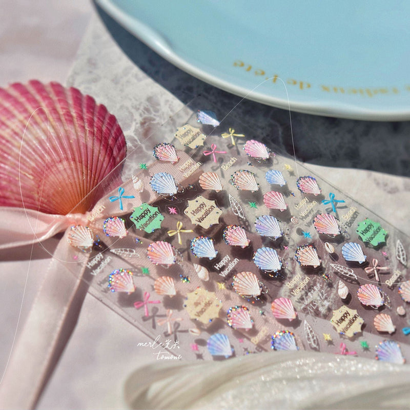 Hello Claws | Colourful Shell Nail Deco Sticker
