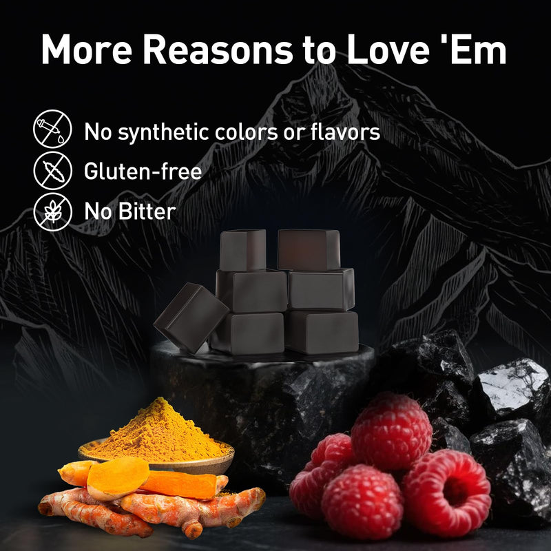 Pure Himalayan Shilajit Gummies with Ashwagandha – 120 Count