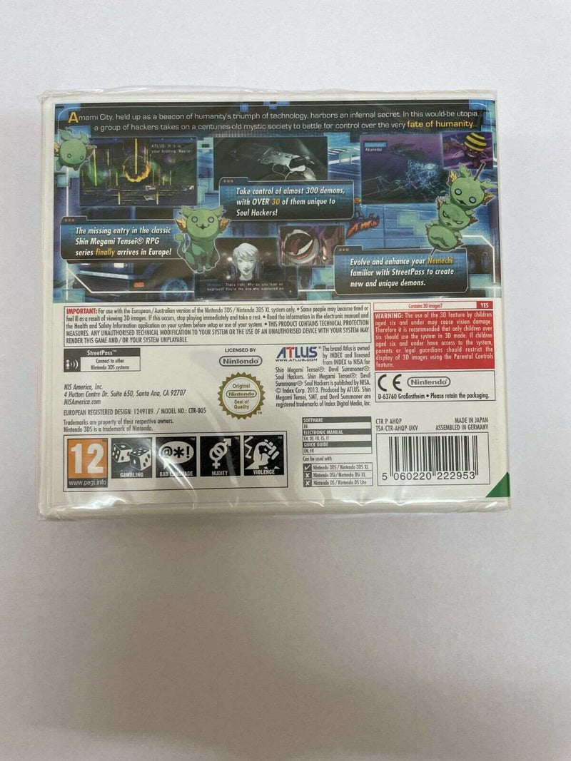 Shin Megami Tensei Devil Summoner Soul Hackers PAL Nintendo Atlus SMT 3DS
