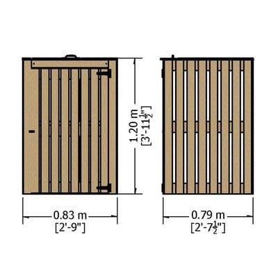Wheelie Bin Store - All Sizes