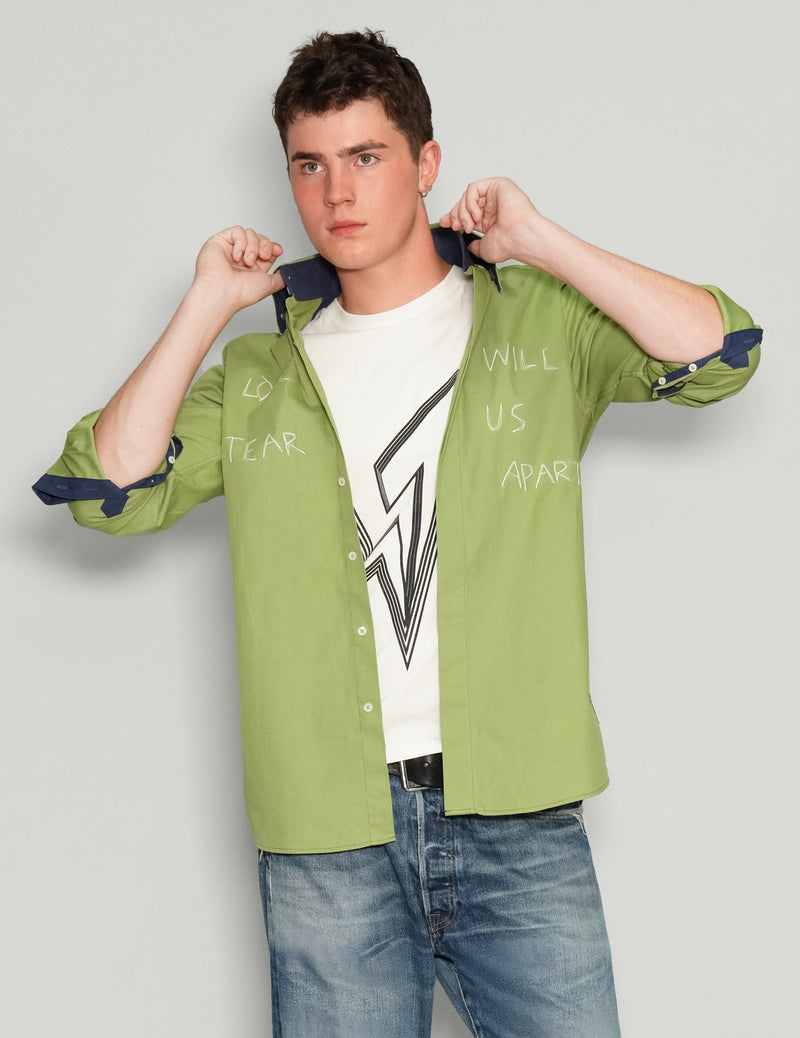 'Love Will Tear Us Apart' Green Shirt