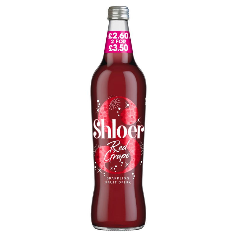 Shloer Red Grape Sparkling Juice PMP 750ml (Case of 6)